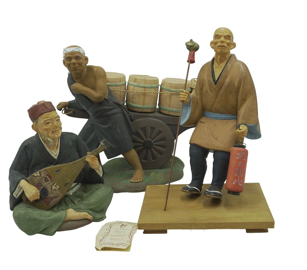 Lot 305: HAKATA DOLLS BY HAKATA URASAKI DOLL CO. - 3 PIECES
