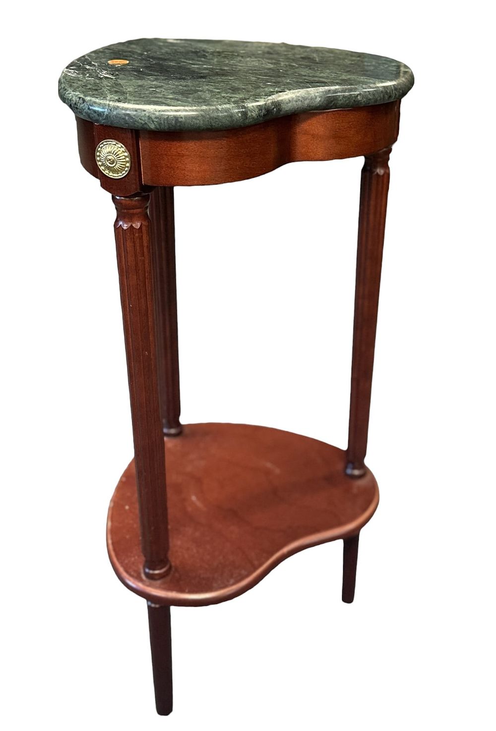 Lot 338: MARBLE TOP OCCASIONAL TABLE