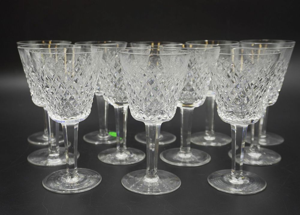Lot 41: 10 WATERFORD CRYSTAL ALANA CORDIAL GLASSES