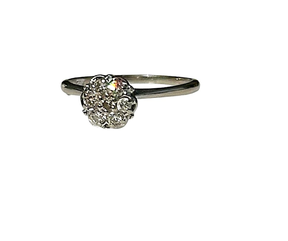 Lot 55: LADIES ESTATE 14K DIAMOND RING SIZE 8 1/2