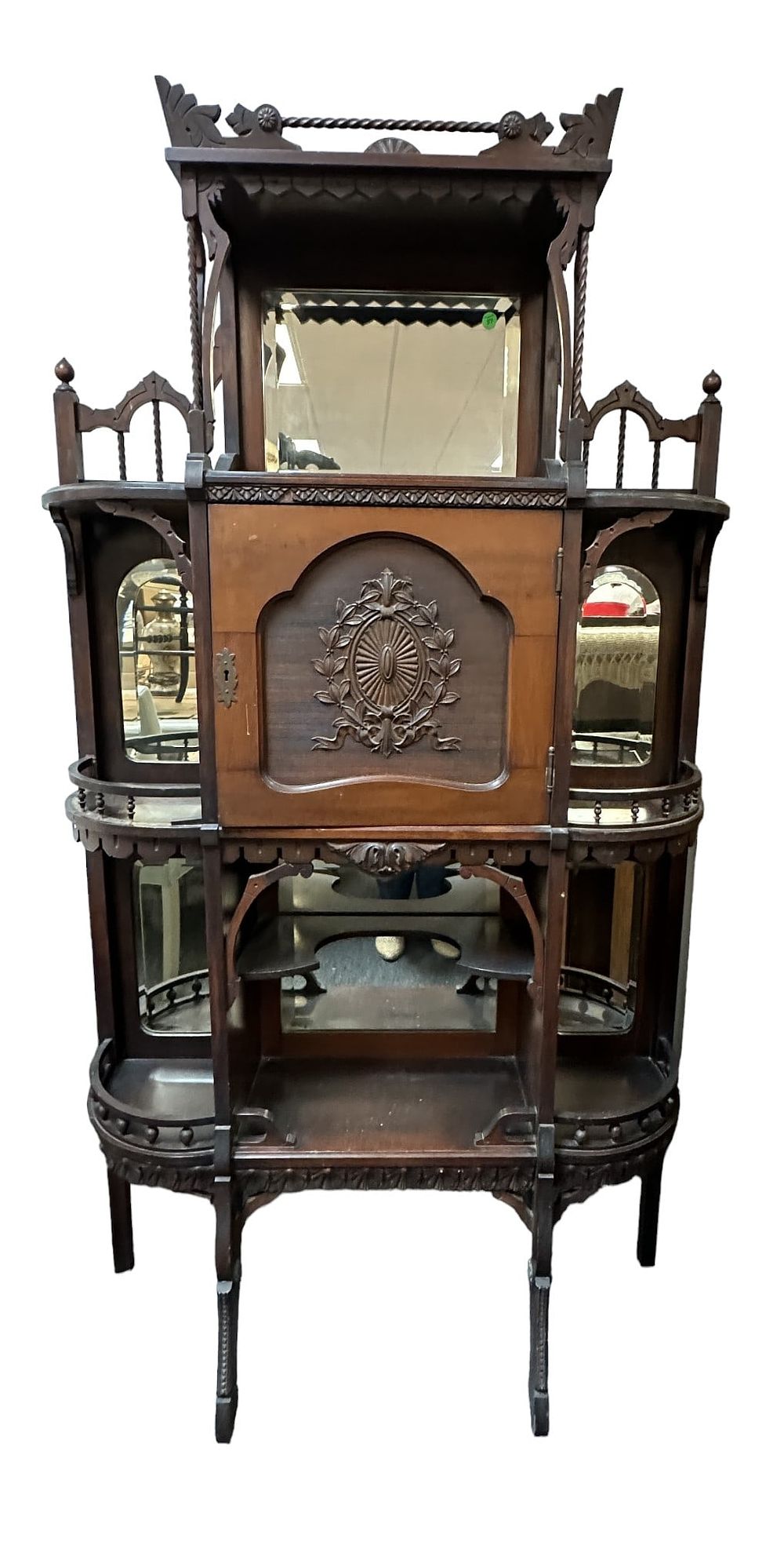 Lot 57: ANTIQUE AMERICAN EASTLAKE MUSIC CABINET / ETAGERE