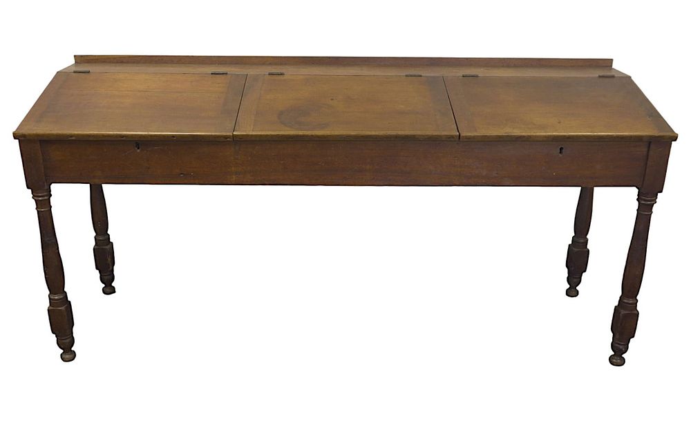 Lot 99: ANTIQUE STANDING CLERKS DESK