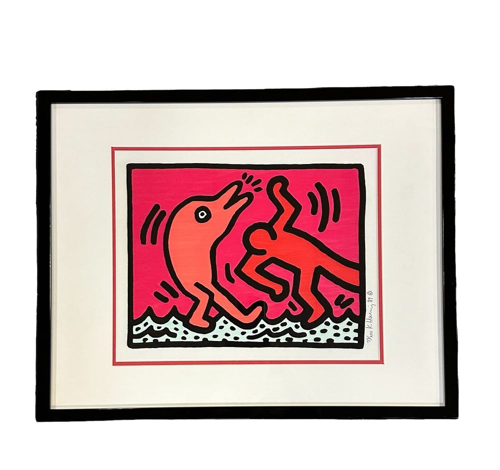 Lot 118: KEITH HARING POP SHOP V 1989 SILKSCREEN LTD ED