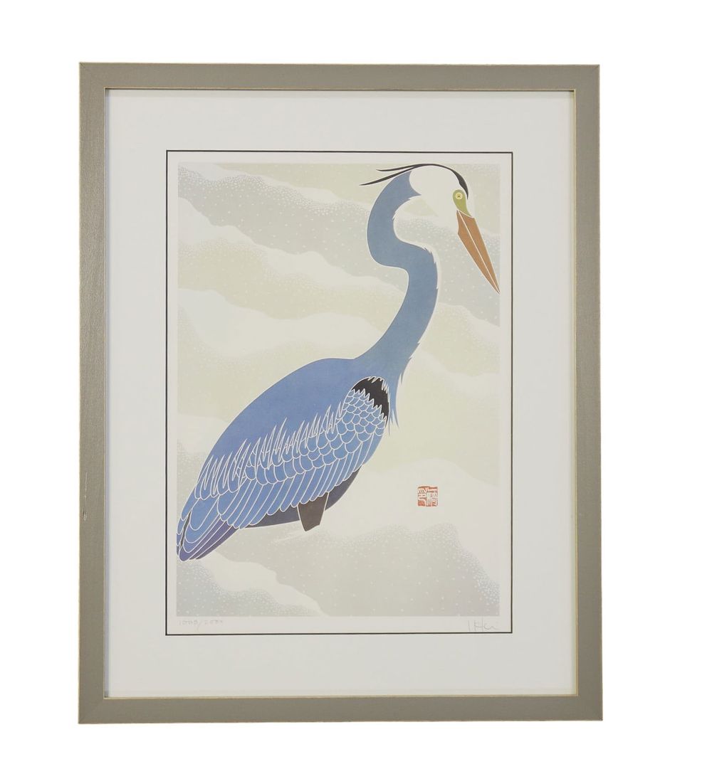 Lot 133: IKKI MATSUMOTO BLUE HERON LIMITED EDITION SIGNED