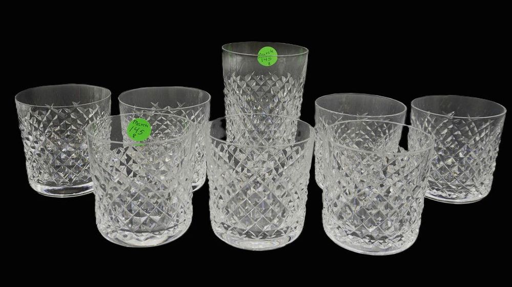 Lot 145: 7 WATERFORD CRYSTAL ALANA OLD FASHIONED GLASSES