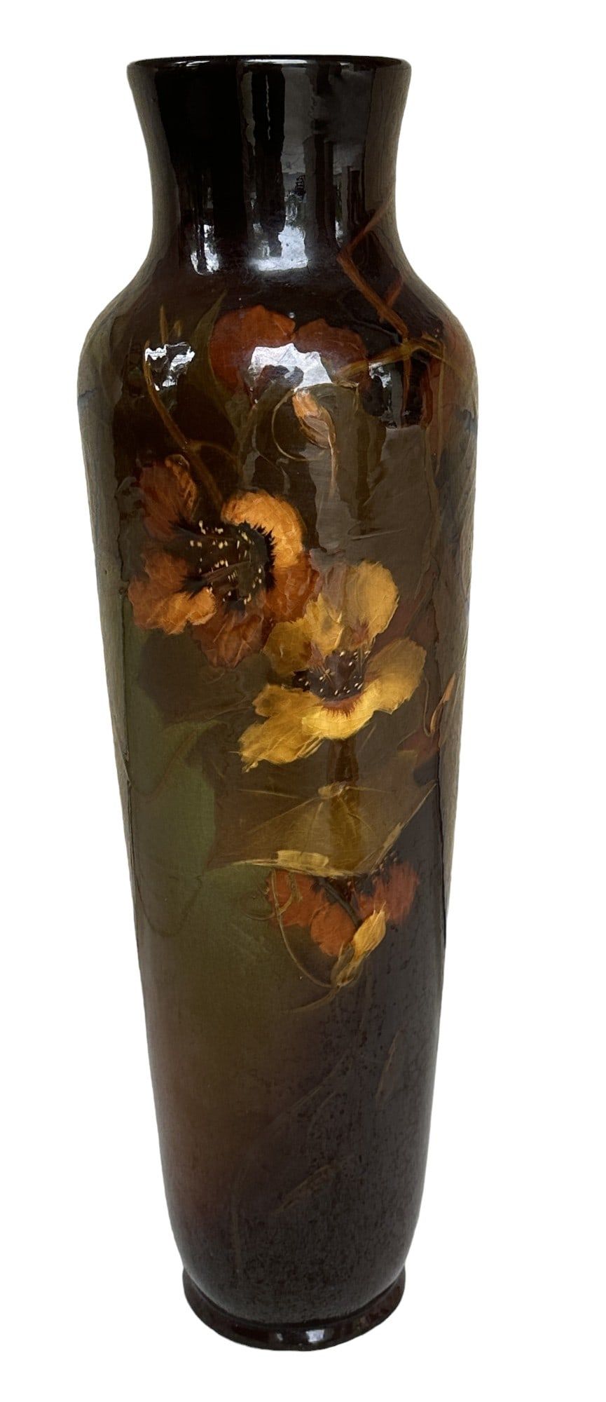 Lot 146: LARGE RARE ROSEVILLE ROZANE VASE BY W. MYERS