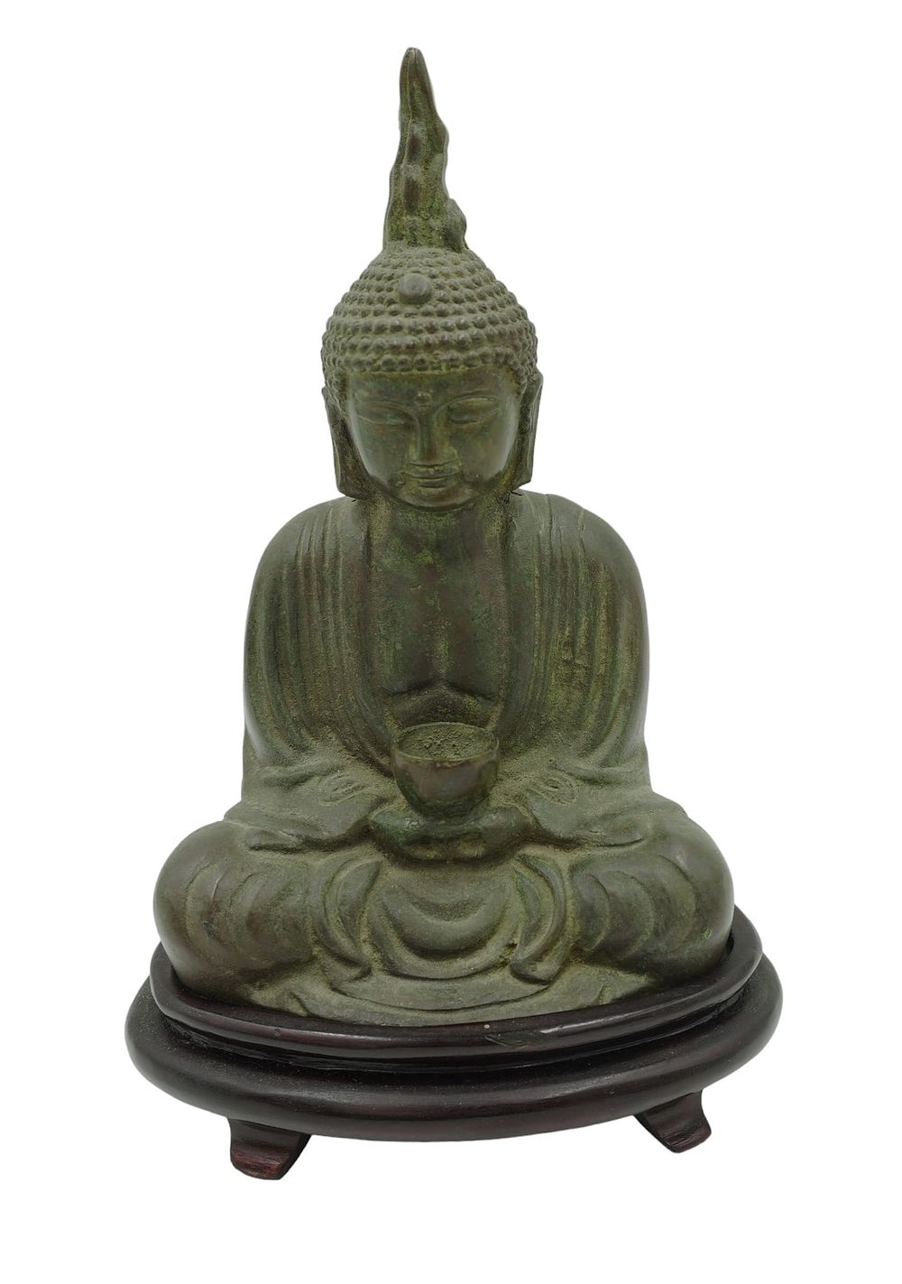 Lot 151: ANTIQUE THAILAND BRONZE SEATED BUDDHA