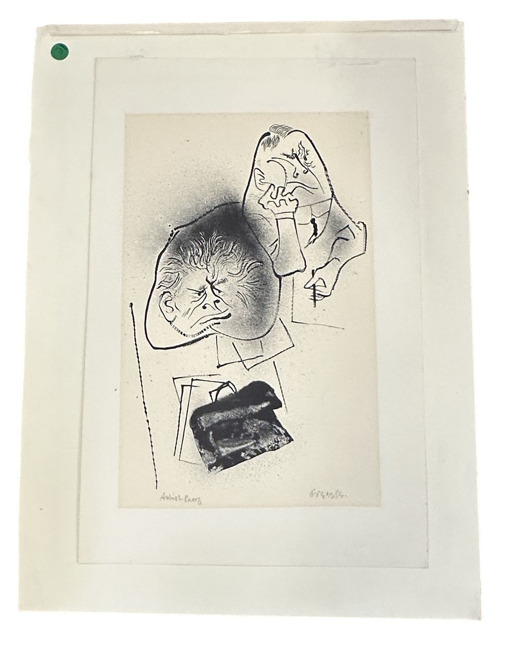 Lot 171: BUSINESS MEETING BY WILLIAM GROPPER ARTIST PROOF