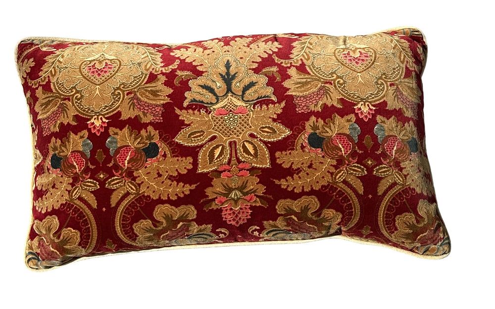Lot 196: VINTAGE DESIGNER LUMBAR PILLOW - RALPH LAUREN