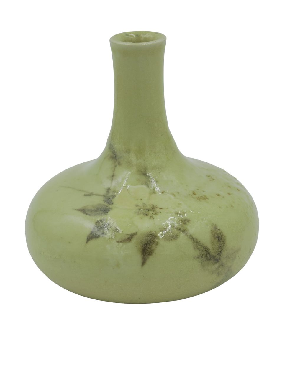 Lot 201: ANTIQUE YELLOW ART POTTERY VASE