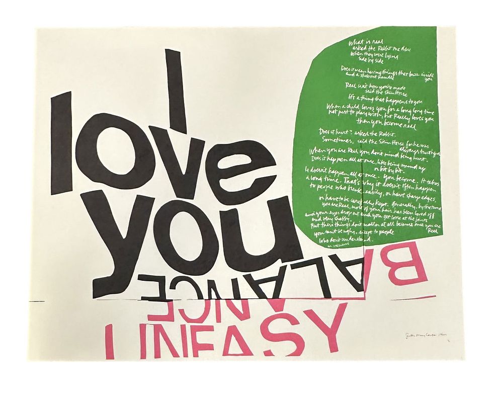 Lot 208: I LOVE YOU BY SISTER MARY CORITA KENT