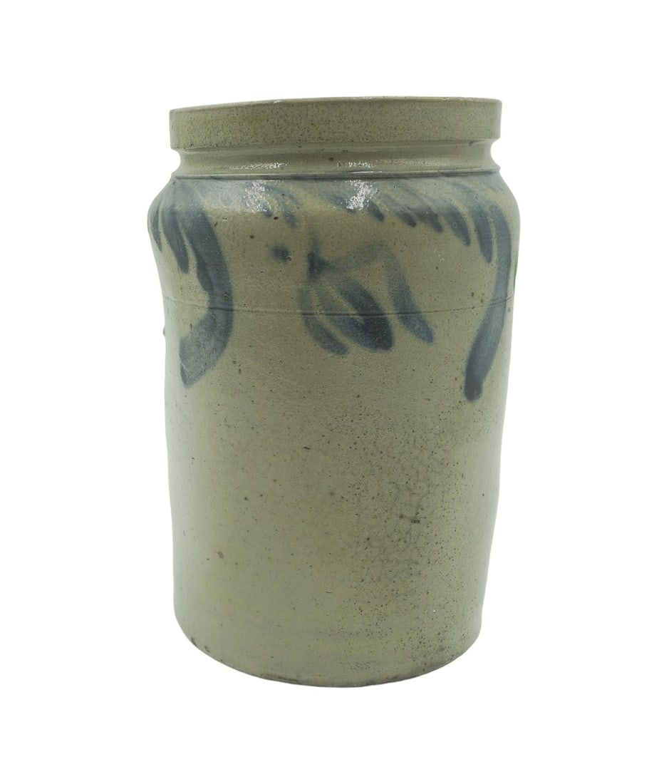Lot 230: ANTIQUE AMERICAN HALF GALLON BALTIMORE CROCK