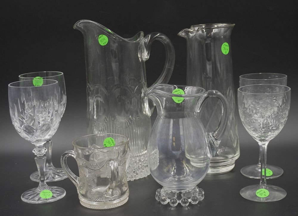 Lot 304: 8 PC CRYSTAL AND GLASS LOT