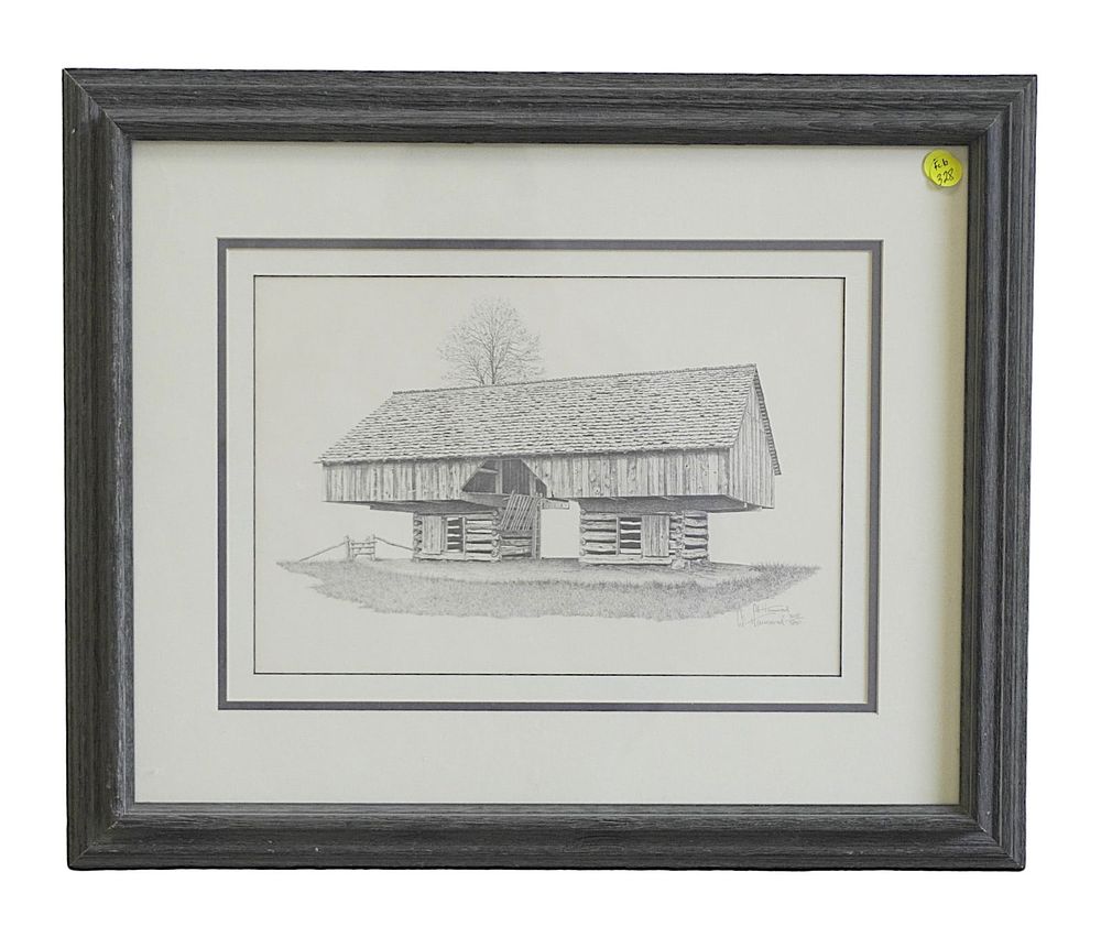 Lot 328: CANTILEVER BARN AL HAMMOND LTD ED PRINT