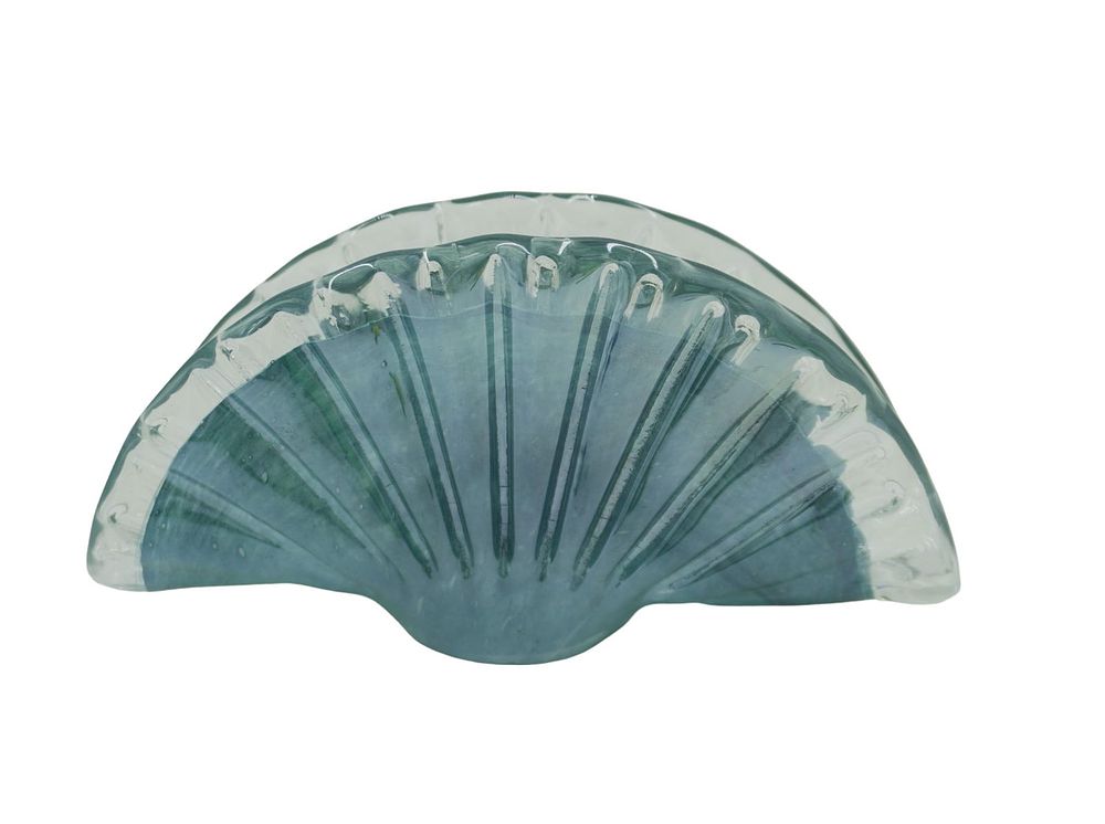 Lot 337: LAVORAZIONE MURANO ART GLASS LETTER / NAPKIN HOLDER