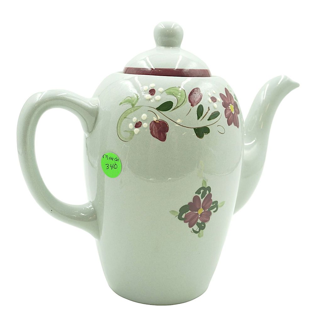 Lot 340: VINTAGE STANGLE POTTERY GARLAND COFFEE POT