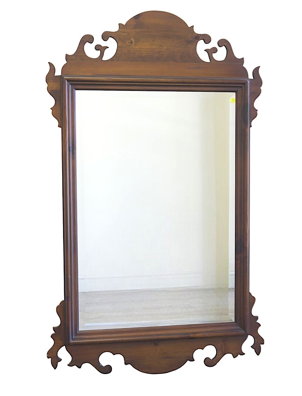 Lot 7: VINTAGE CHIPPENDALE STYLE BEVELED MIRROR