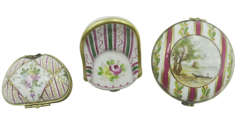 Lot 67: LIMOGES BOXES - LOT OF 3