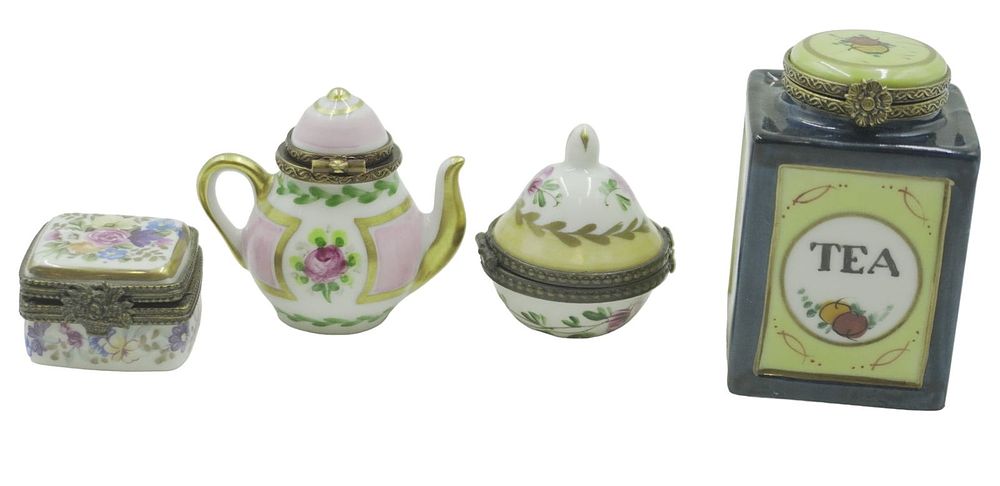 Lot 92: LIMOGES BOXES - LOT OF 4