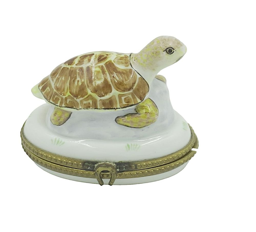 Lot 186: RARE SEA TURTLE LIMOGES BOX