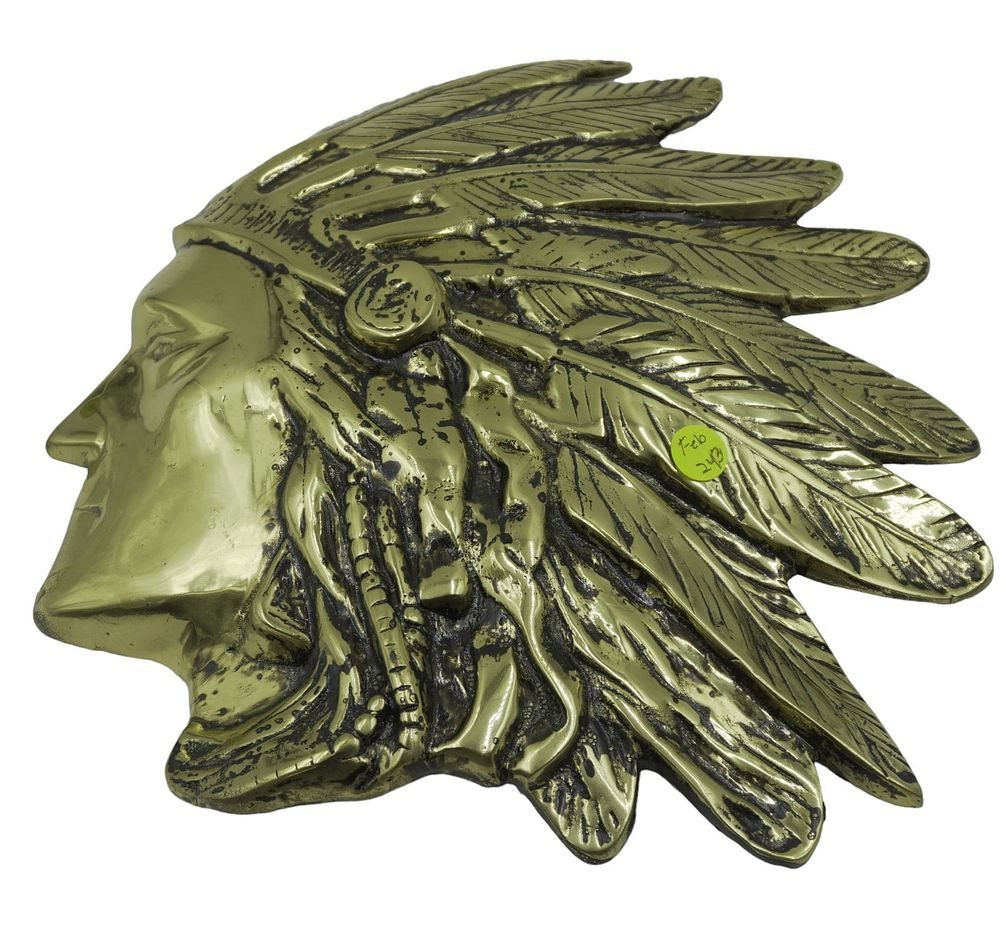 Lot 243: SOLD BRASS INDIAN HEAD AIR FORCE CHIEF MASTER SARGEANT