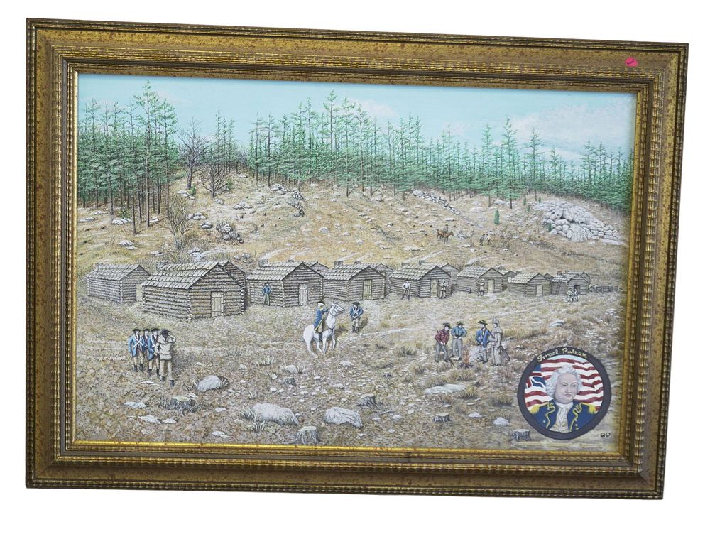 Lot 268: VINTAGE PAINTING ISRAEL PUTNAM REDDING CONNECTICUT