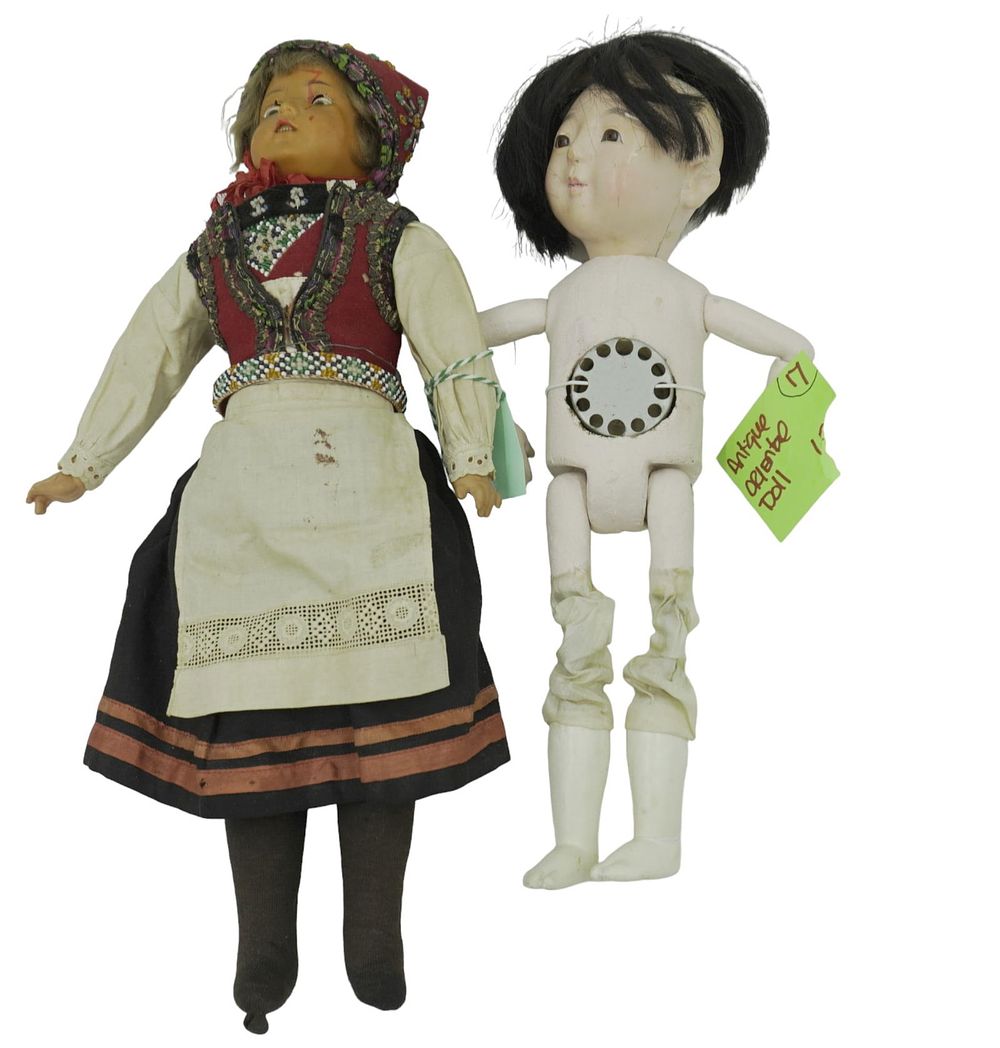 Lot 330: 2 VINTAGE DOLLS