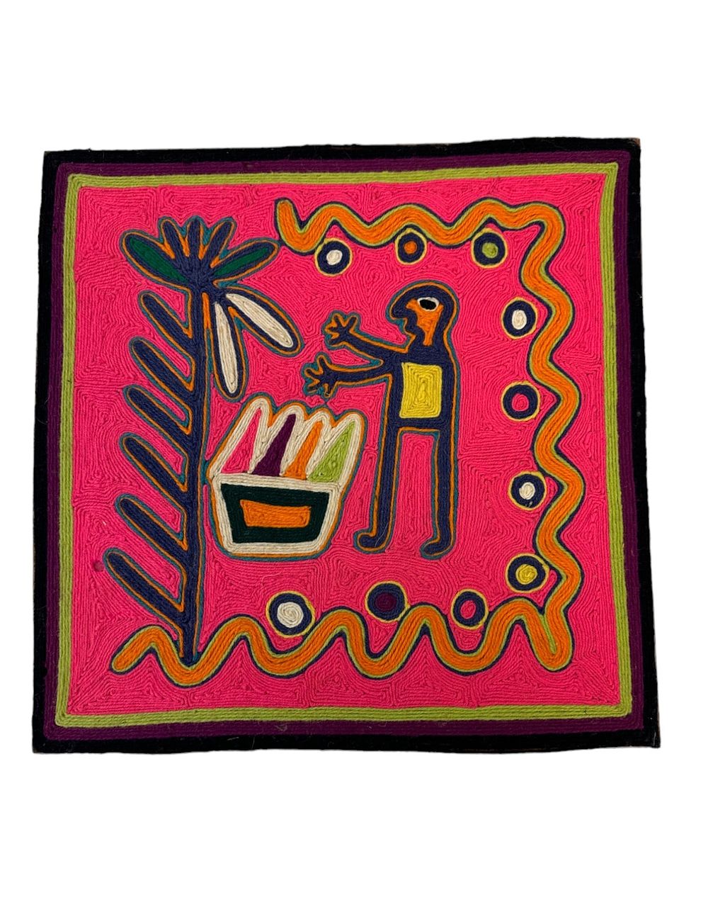 Lot 338: VINTAGE TELPIC YARN ART