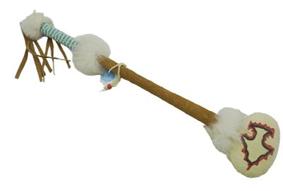 VINTAGE NATIVE AMERICAN WAR CLUB. Vintage Native American War Club. Hand made with rock, soft 