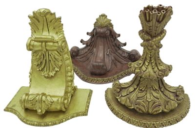 3 HAND PAINTED MUROBELLO WALL SCONCES. 3 Hand Painted Murobello Charleston, South Carolina 