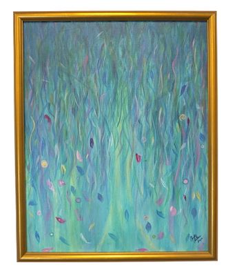 INTO THE MYSTIC PAINTING CINDY CONTAR 2017. Original painting on cancas "Into the Mystic" by 