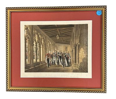 THE DEANS CLOISTER WINDSOR ENGRAVING. The Deans Cloister, Windsor, 10th March, 1863, from A 