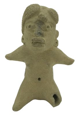 PRE COLUMBIAN TLATILCO POTTERY FEMALE FIGURE. Pre Columbian Tlatilco Pottery Female Figure. 