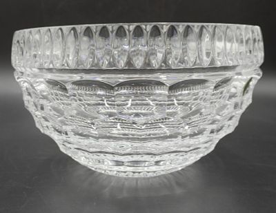 WATERFORD CRYSTAL LARGE HONEY BOWL. Waterford Crystal Honey Large Bowl, 10 1/4" x10 1/4"x6". 