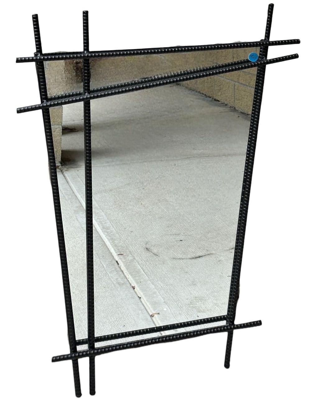 Lot 76: BOBI LEONARD DESIGN INDUSTRIAL REBAR MIRROR