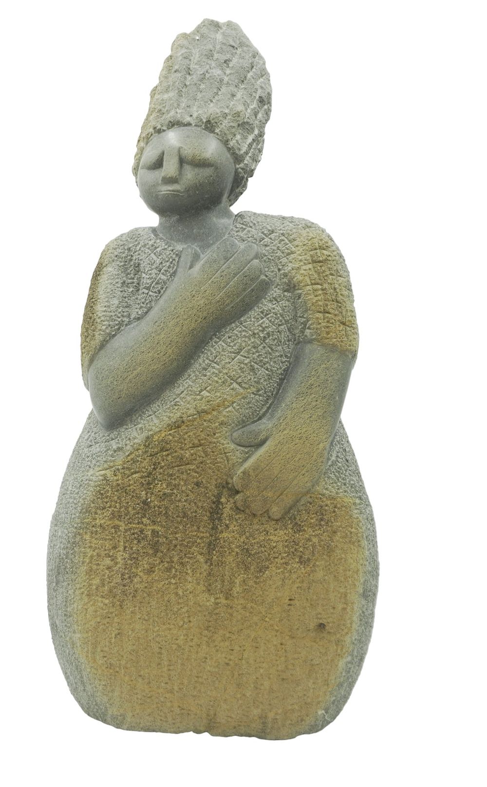 Lot 146: SHONA SPRINGSTONE SCULPTURE CHERISHED BLESSINGS