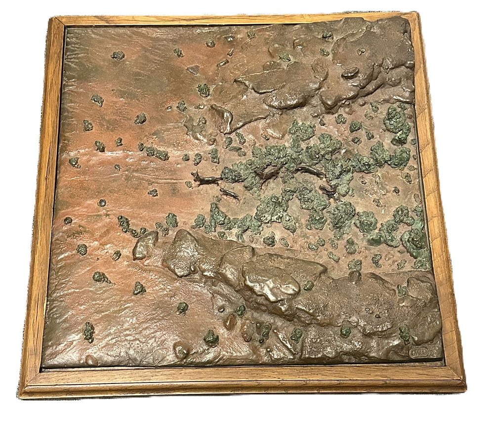 Lot 148: C.A. SCOTT BREAKING BRUSH BRONZE 1979