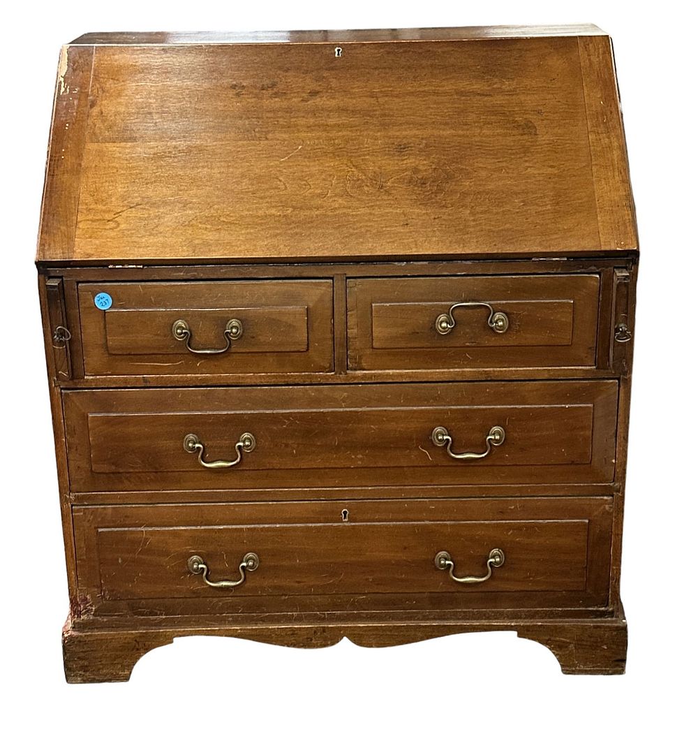 Lot 237: ANTIQUE FALL FRONT DESK