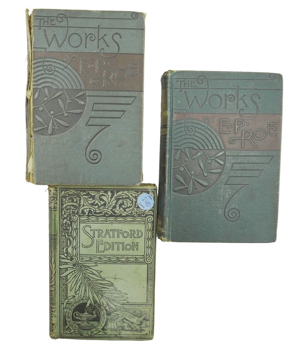 Lot 240: LOT OF 3 ANTIQUE BOOKS