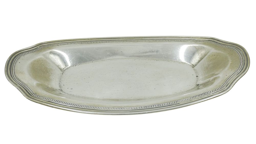 Lot 274: VINTAGE STERLING SILVER BREAD TRAY
