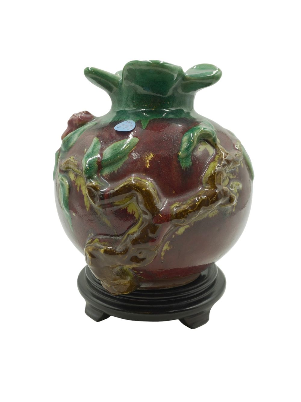 Lot 277: VINTAGE CHINESE SHI WAN POTTERY VASE