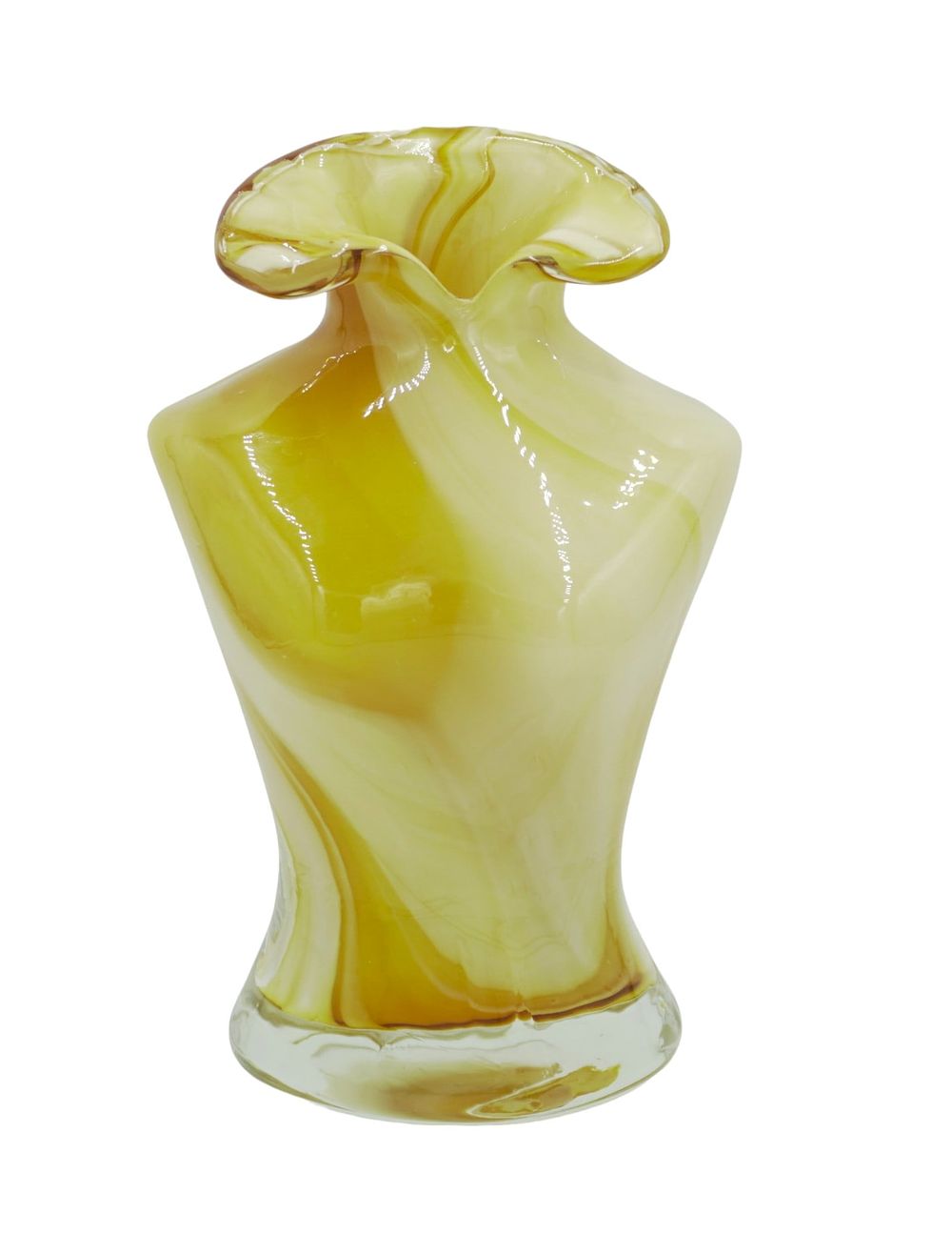Lot 284: VINTAGE MURANO ART GLASS TORSO VASE