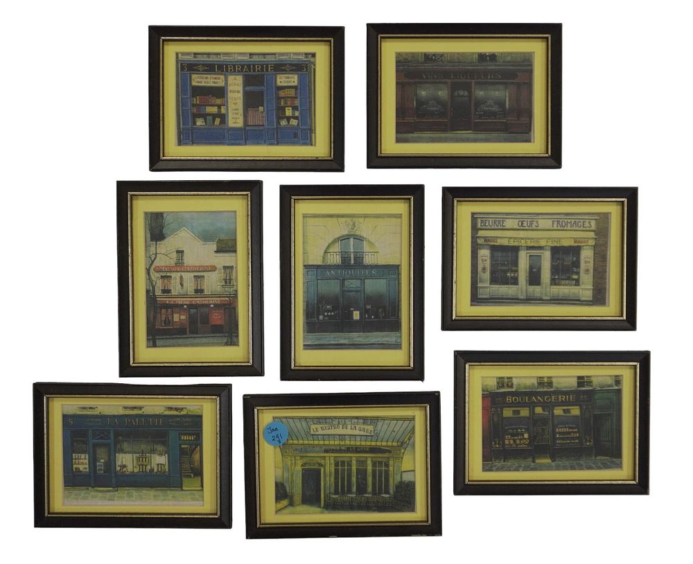 Lot 291: 8 VINTAGE FRAMED ANDRE RENOUX PRINTS