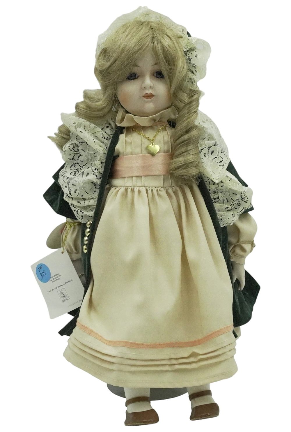 Lot 315: GORHAM 18" PORCELAIN ALEXANDRA DOLL MUSICAL