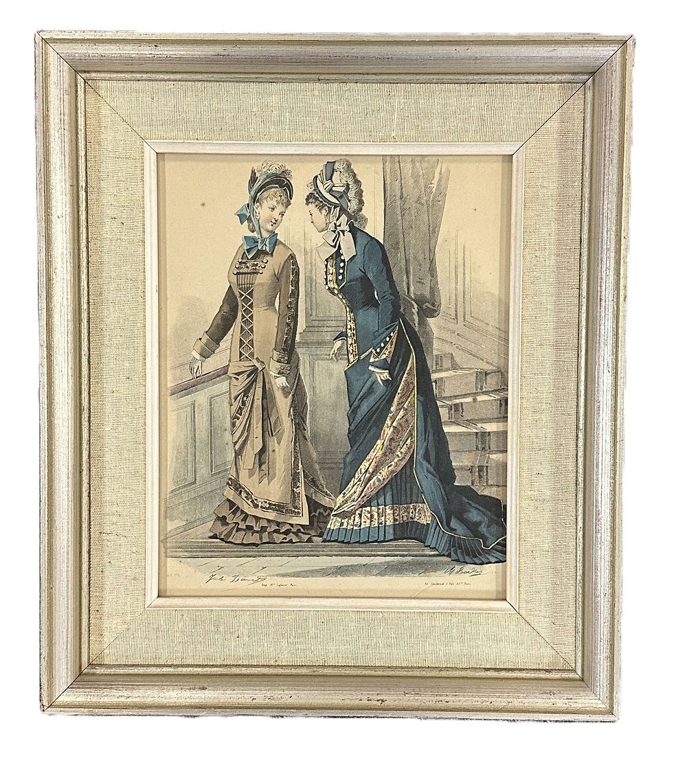 Lot 316: ANTIQUE FRENCH FASHION PRINT
