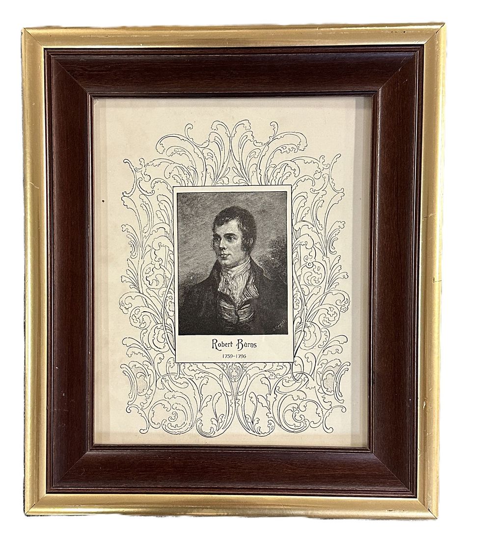 Lot 317: ROBERT BURNS FRAMED ENGRAVING