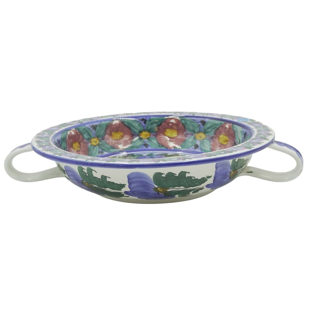 Lot 340: VINTAGE GREEK SKYROS HANDPAINTED POTTERY BOWL