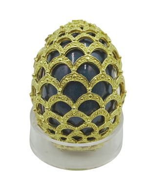MOSELL FABERGE STYLE SEWING KIT. Very rare Mid Century Mosell sewing thimble kit. Faberge style 