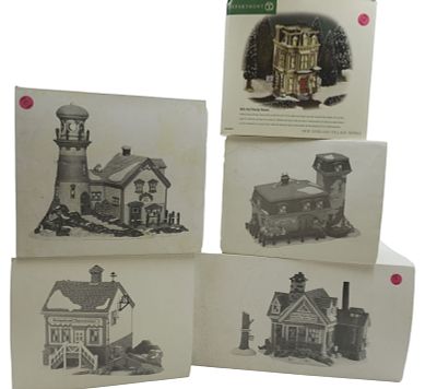 DEPARTMENT 56 NEW ENGLAND VILLAGE LOT - 5 PIECES. 5 pieces of Department 56 "New England 