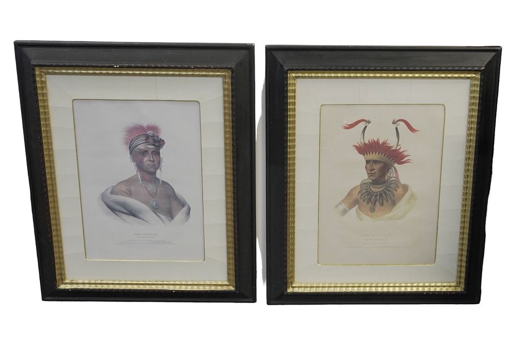 Lot 159: 2 FRAMED MCKENNEY & HALL NATIVE AMERICAN PRINTS